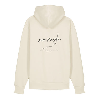 No Rush Hoodie Beige, Rückendruck