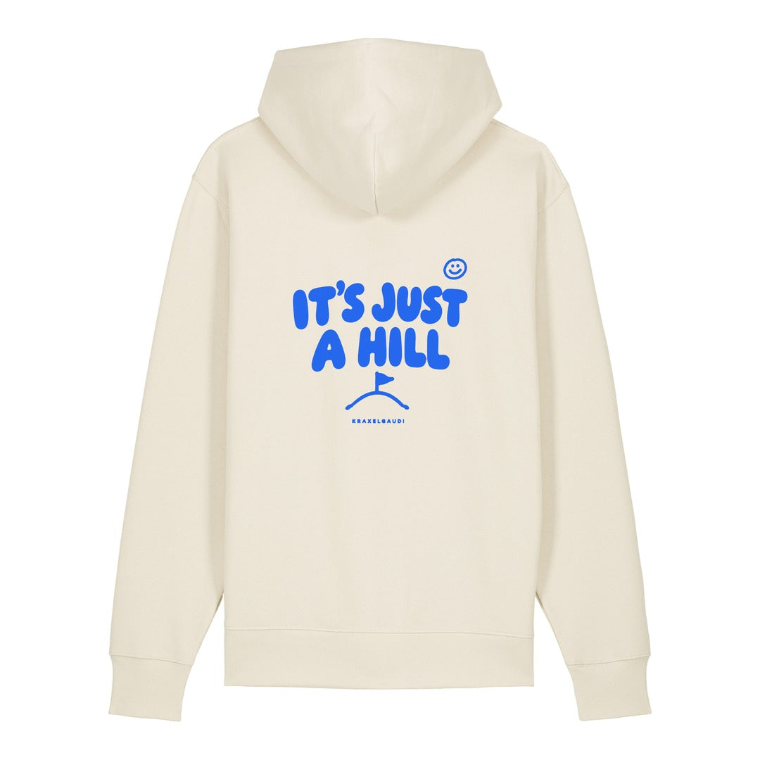 It's Just a Hill Hoodie Beige, Rückendruck