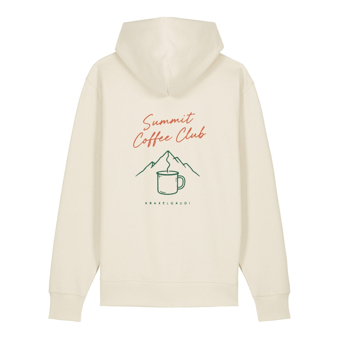 Summit Coffee Club Hoodie Beige, Rückendruck