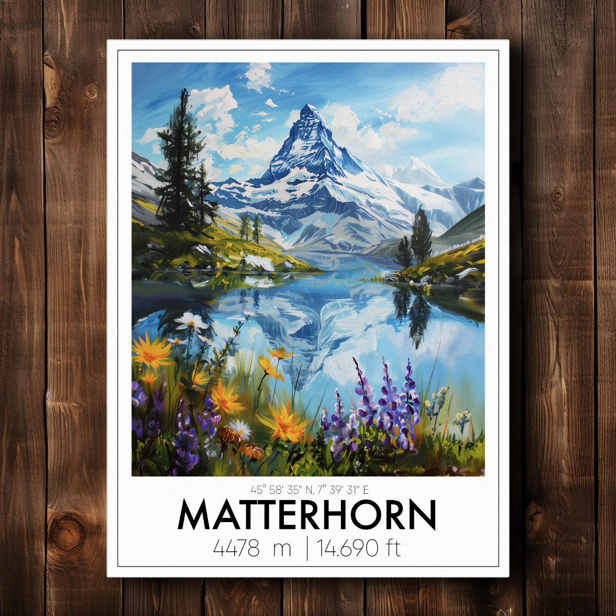 Matterhorn Premium Leinwand