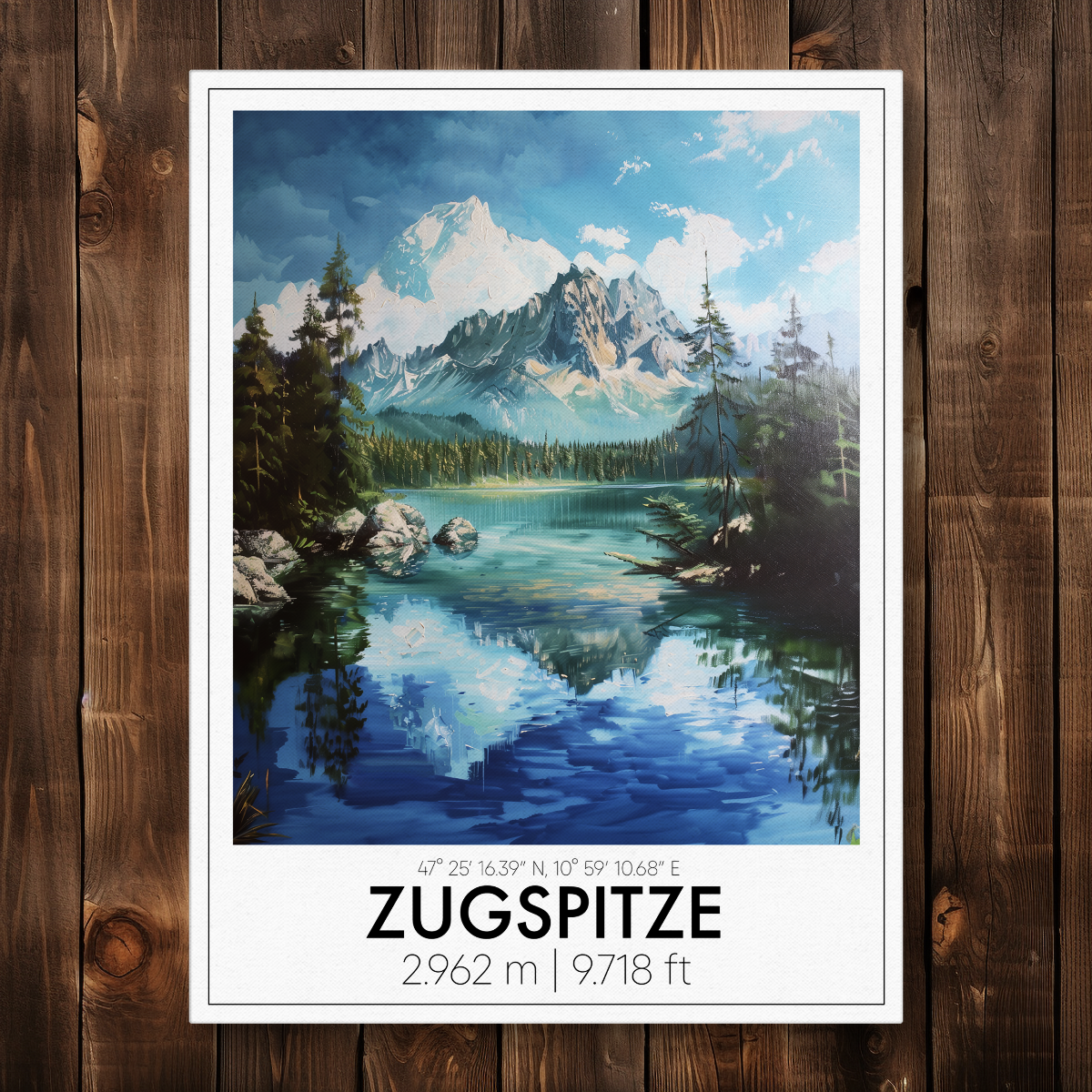 Zugspitze Premium Leinwand