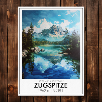 Zugspitze Premium Leinwand