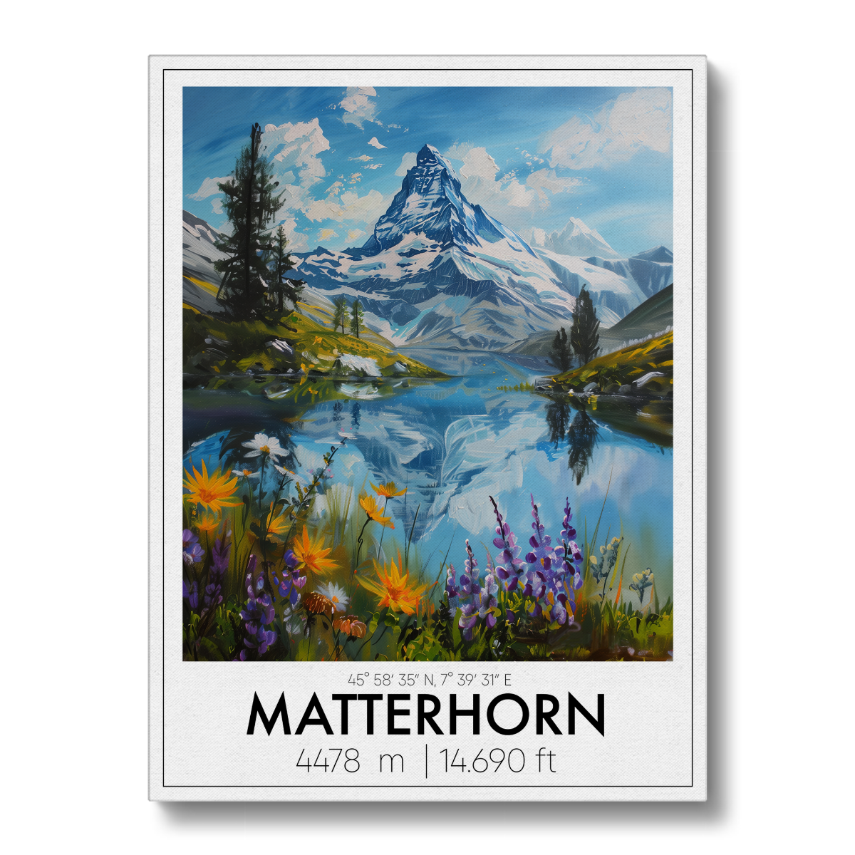 Matterhorn Premium Leinwand