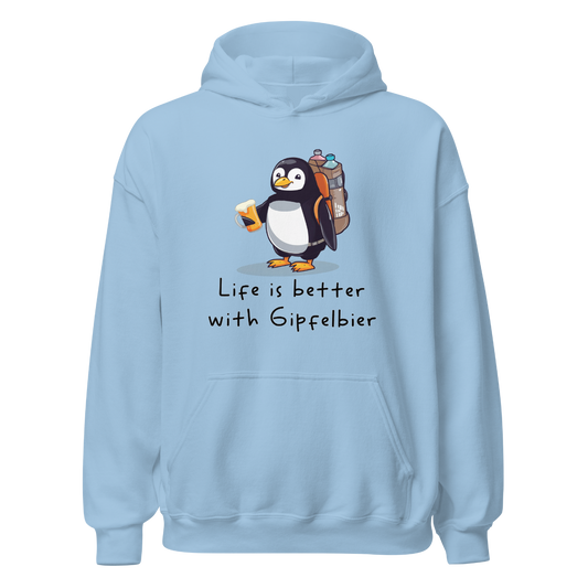 Life Is Gipfelbier Hoodie Unisex