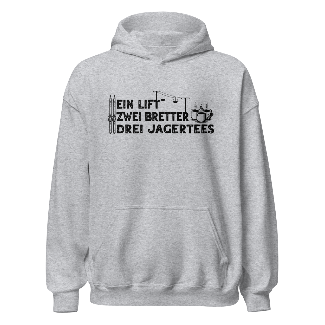 Lift Bretter Jagertee Hoodie Unisex