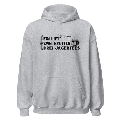 Lift Bretter Jagertee Hoodie Unisex