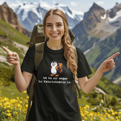 Kaiserschmarrn Fanatiker Frauen Shirt mit Kaiserschmarrn-Spruch, Designdetail