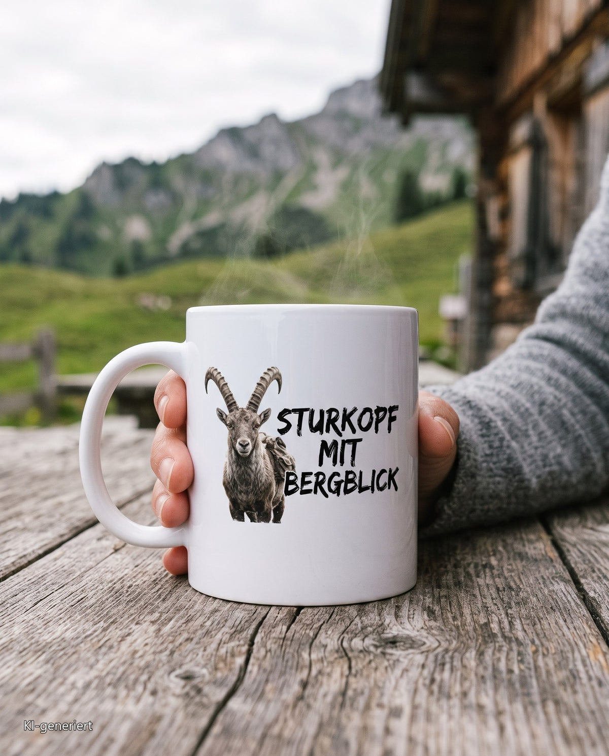 Ein Stück Berg auf dem Schreibtisch