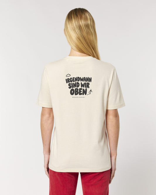 Irgendwann sind wir oben T-Shirt mit Rückendruck, von hinten getragen