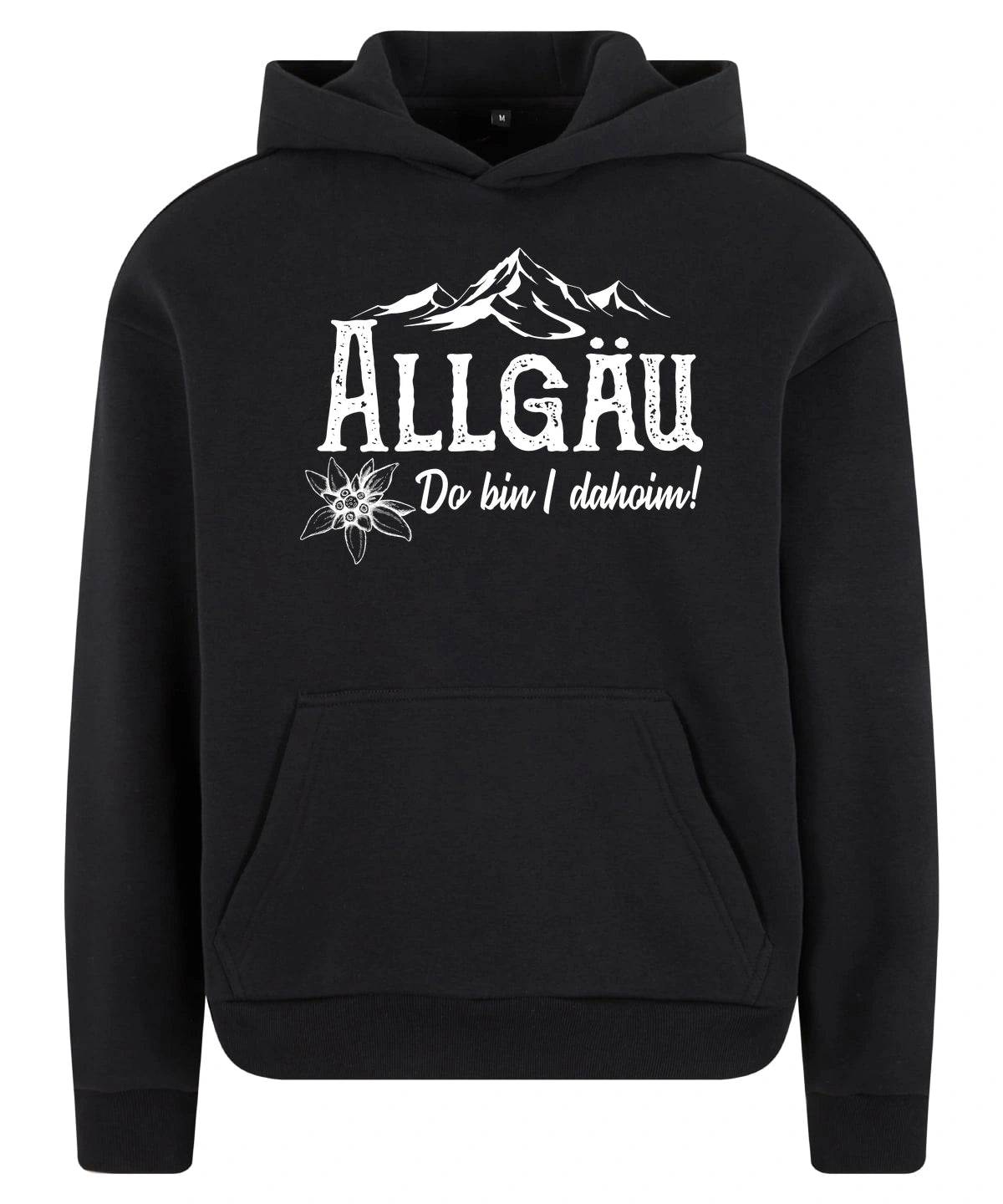 Dahoim Hoodie in Black – Vorderansicht mit dem Motiv Dahoim.