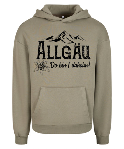 Dahoim Hoodie in Pale Olive – Vorderansicht mit dem Motiv Dahoim.