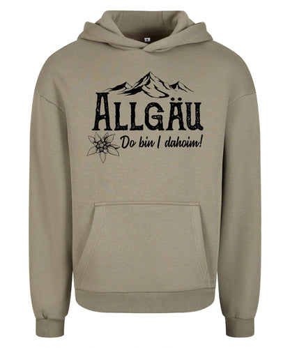 Dahoim Hoodie in Pale Olive – Vorderansicht mit dem Motiv Dahoim.