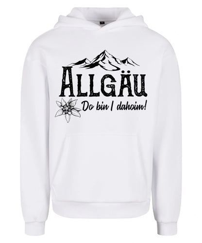 Dahoim Hoodie in White – Vorderansicht mit dem Motiv Dahoim.