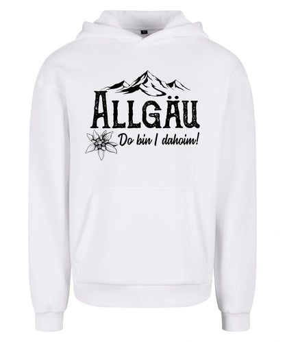 Dahoim Hoodie in White – Vorderansicht mit dem Motiv Dahoim.