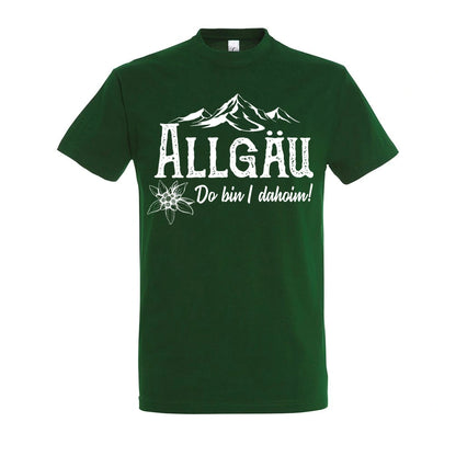 Dahoim T-Shirt Unisex in Bottle Green – Vorderansicht mit dem Motiv Dahoim.