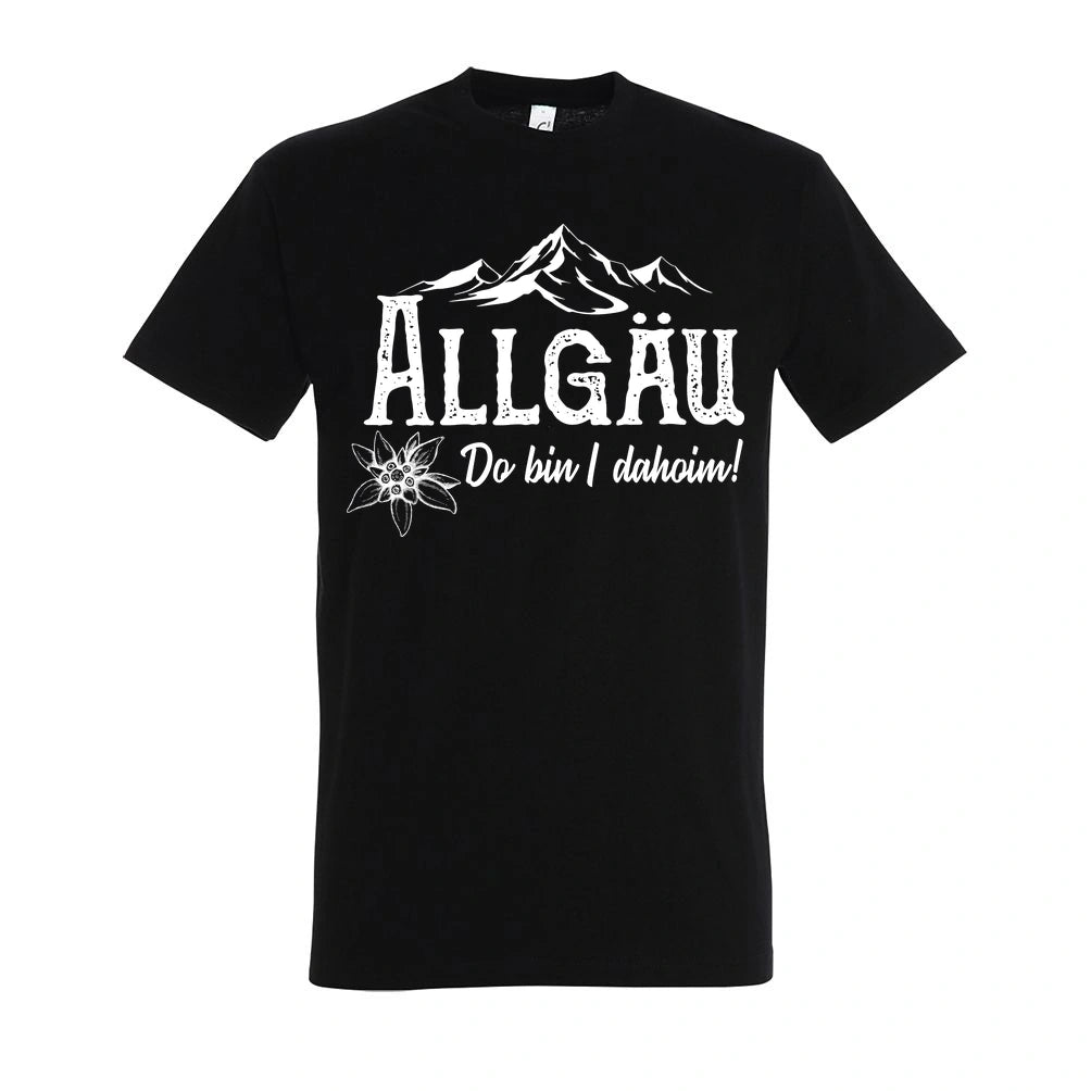 Dahoim T-Shirt Unisex in Deep Black – Vorderansicht mit dem Motiv Dahoim.