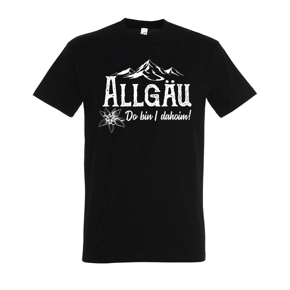 Dahoim T-Shirt Unisex in Deep Black – Vorderansicht mit dem Motiv Dahoim.
