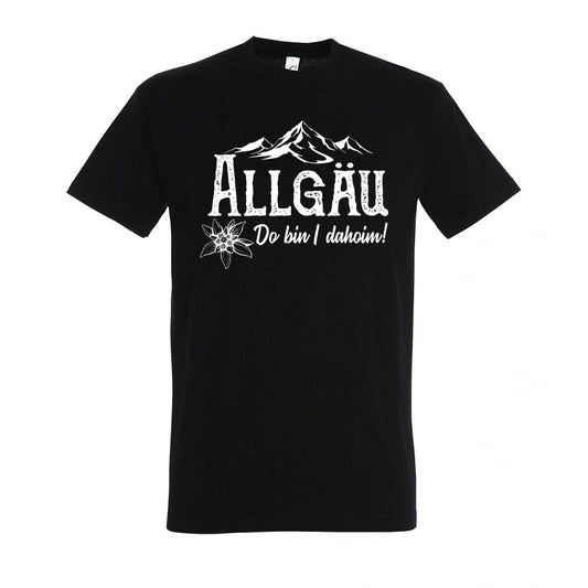 Dahoim T-Shirt Unisex in Deep Black – Vorderansicht mit dem Motiv Dahoim.