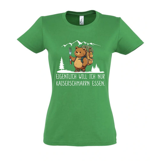 Kaiserbär Frauen Shirt in Kelly Green – Vorderansicht