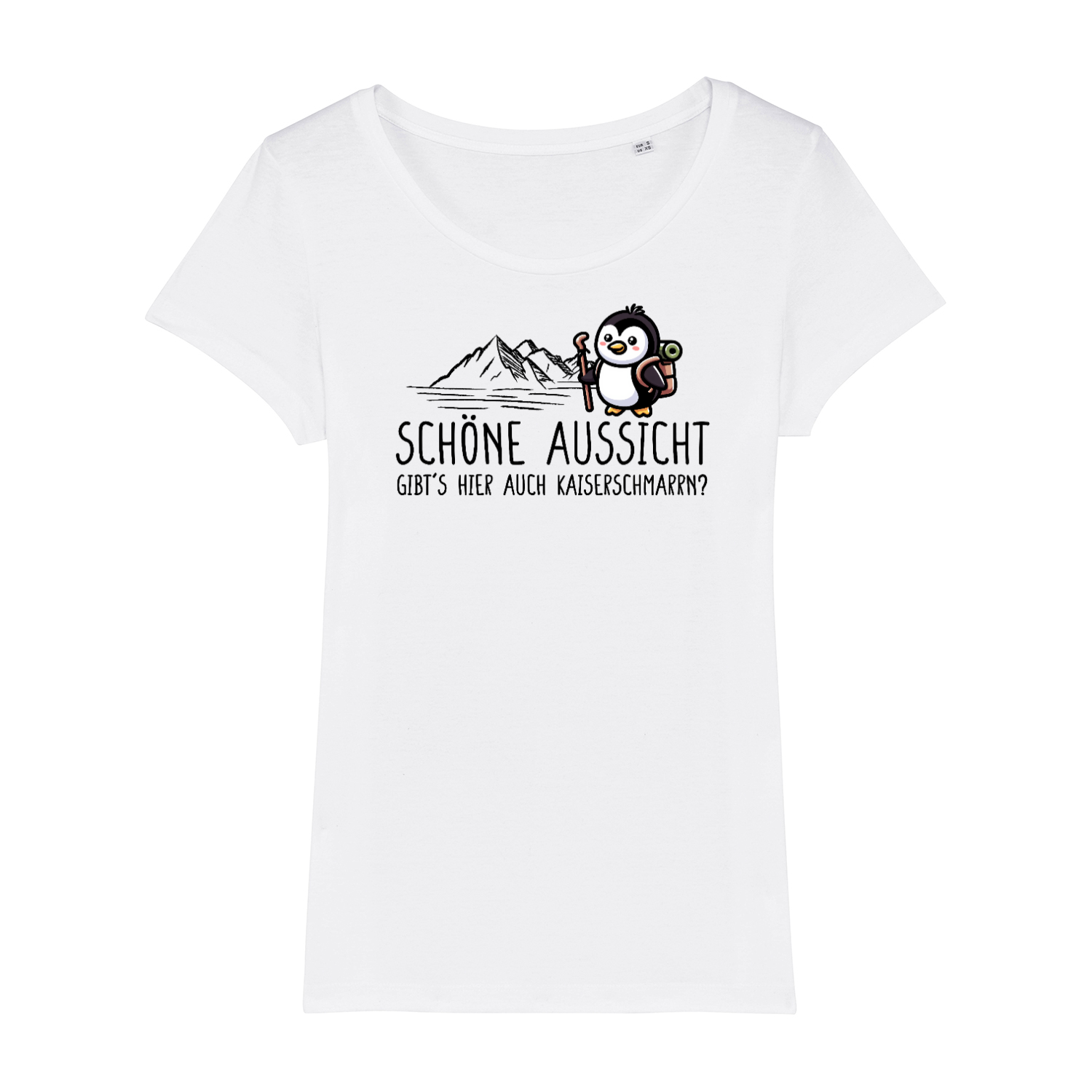 Schöne Aussicht Bio Frauen Shirt mit Spruch, Farbvariante