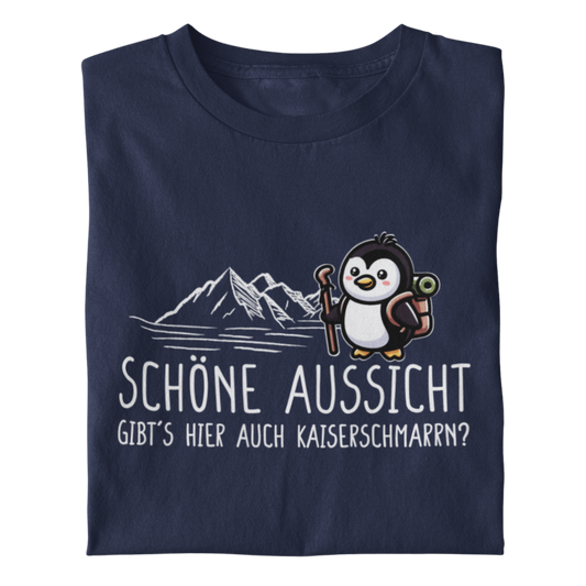 Schöne Aussicht Bio Frauen Shirt mit Spruch, Frontansicht
