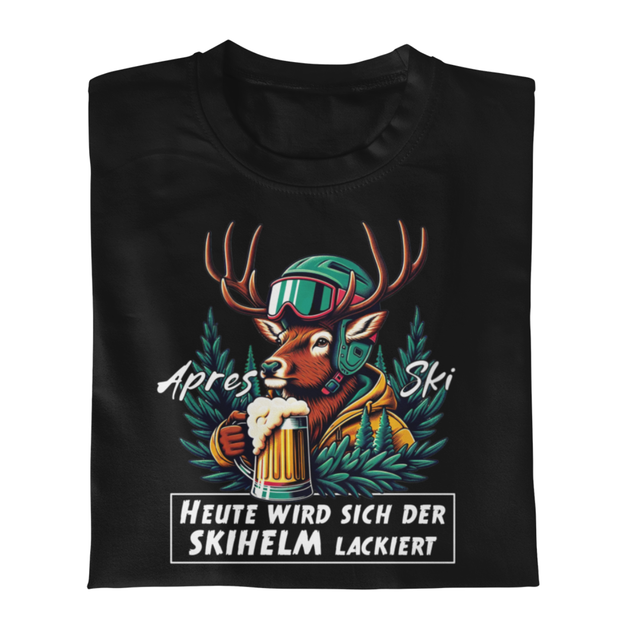 Skihelm Premium T-Shirt Unisex