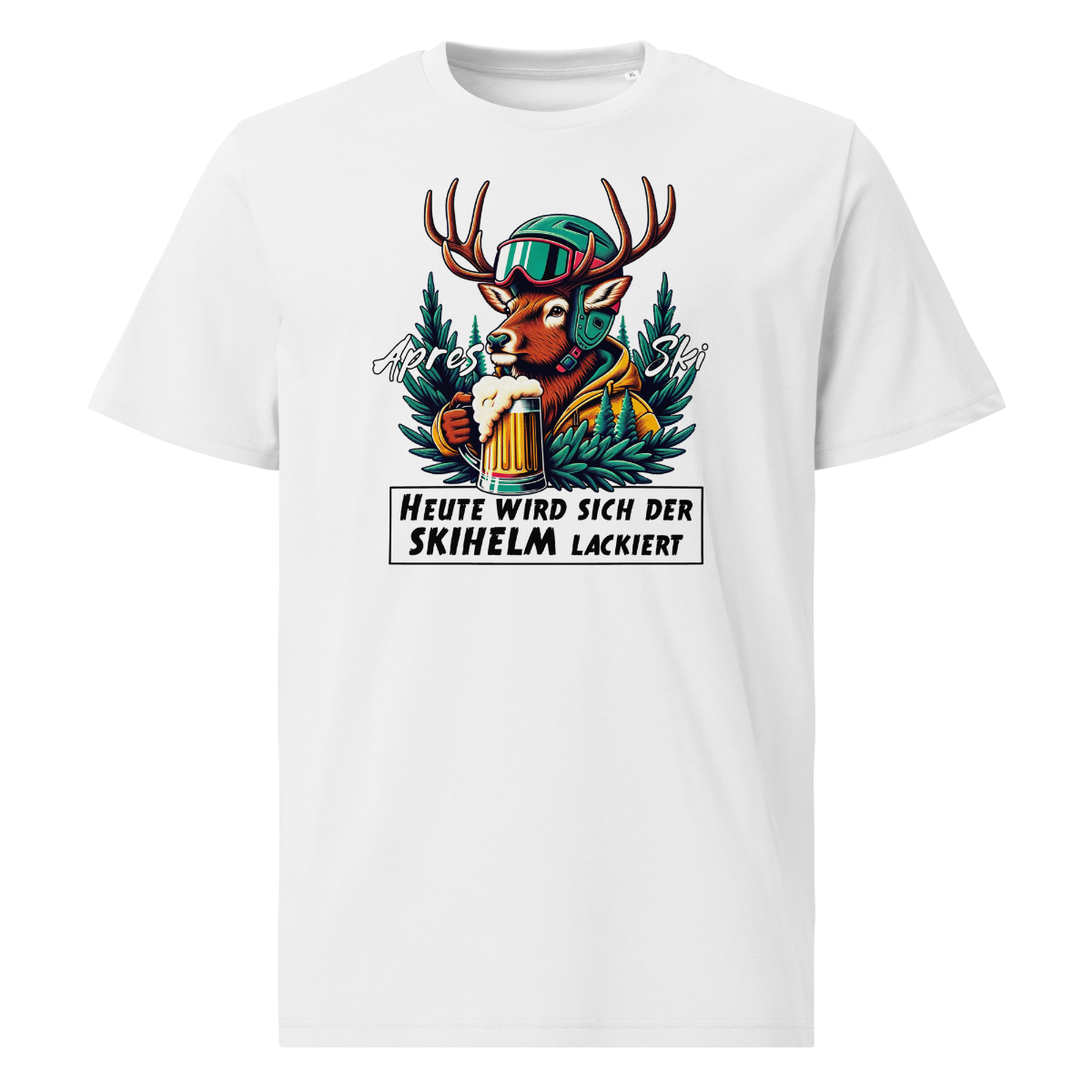 Skihelm Premium T-Shirt Unisex